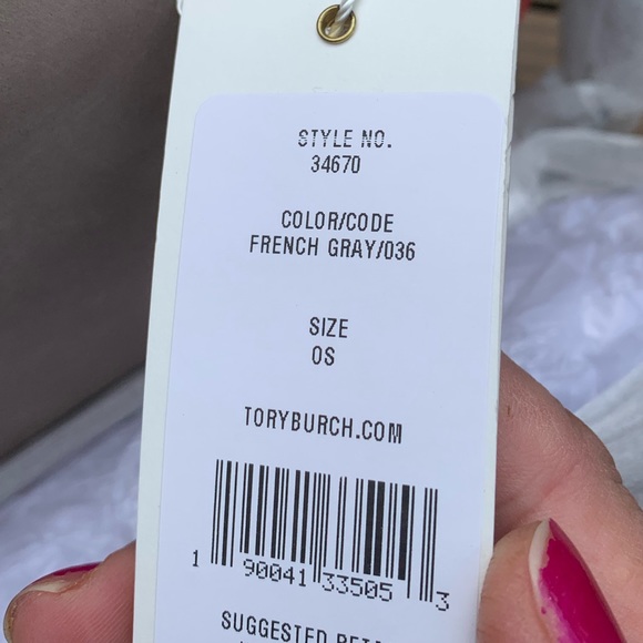 Authentic Tory Burch Suede Peace Embellished Crosb - Picture 6 of 8